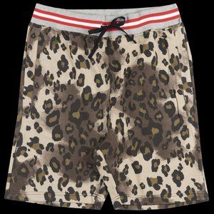 NEW Men Leopard Shorts Sweat Shorts Jogger Summer